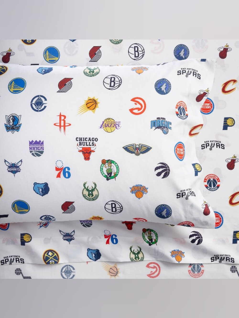 Pottery Barn Teen NBA All Teams Sheet Set 100% Cotton Size Full NWT